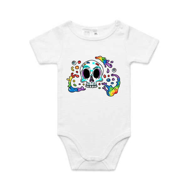 Skull Splash - AS Colour - Baby 'Mini-me' Onesie Romper Thumbnail