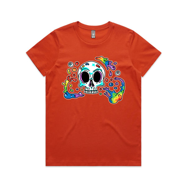 Skull Splash - AS Colour - Women's Maple Tee Thumbnail