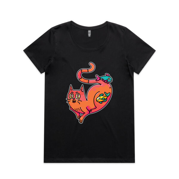 Purrfect Friendships - AS Colour - Women's Maple Scoop Tee Thumbnail