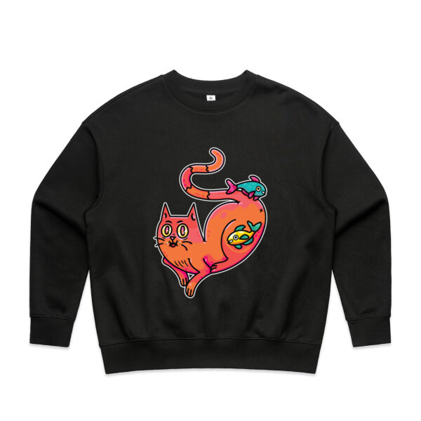 Purrfect Friendships - AS Colour - Wo's Heavy Crew Thumbnail