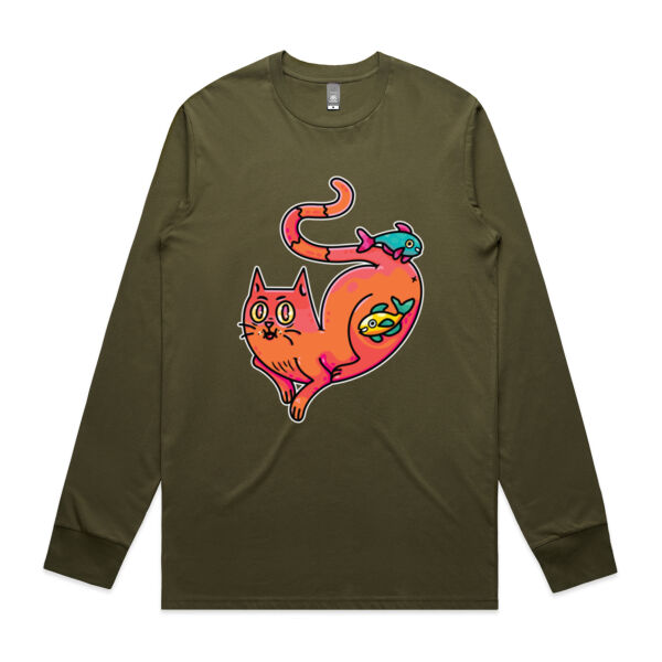Purrfect Friendships - AS Colour -  Men's Staple L/S Tee  Thumbnail