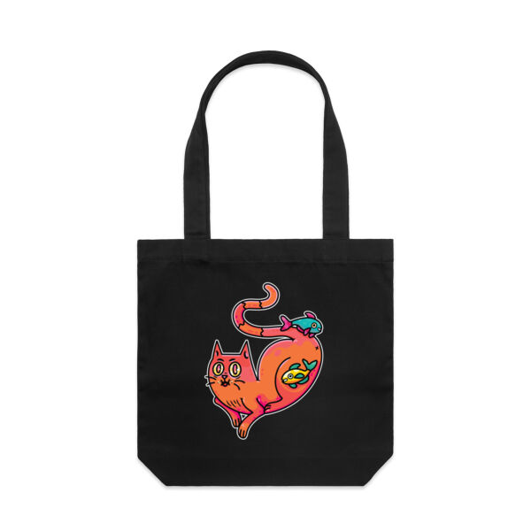 Purrfect Friendships - AS Colour - Canvas Tote 'Carrie' Bag  Thumbnail