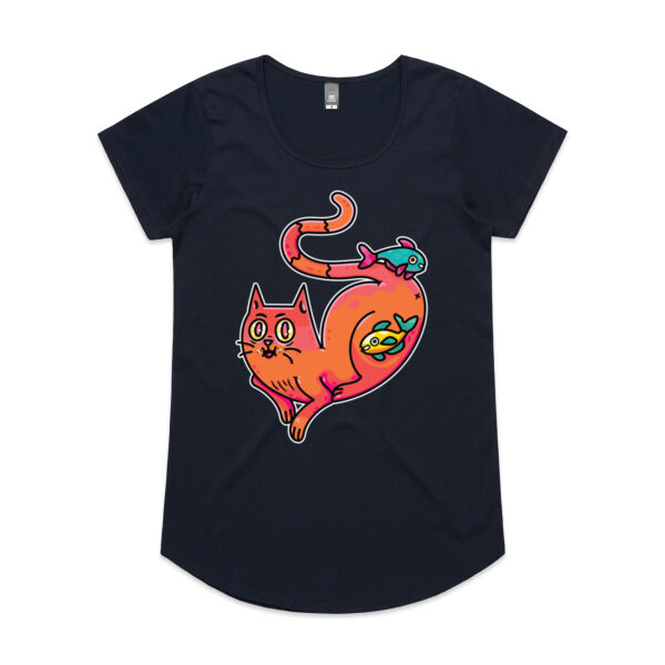 Purrfect Friendships - AS Colour - Women's 'Mali' Scoop Tee Thumbnail