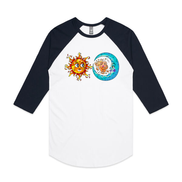 Sun & Moon - AS Colour - 3/4 Raglan Baseball Sleeve Tee Thumbnail