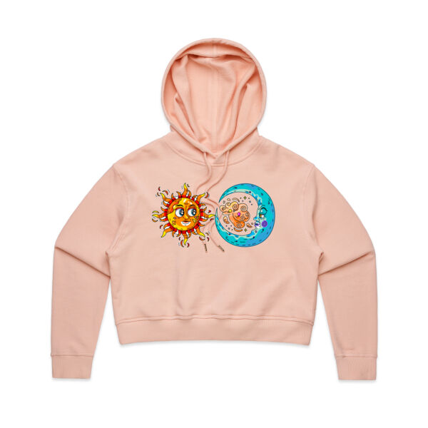 Sun & Moon - AS Colour - Women's Crop Hood Thumbnail
