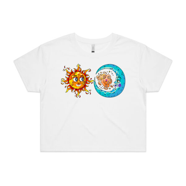 Sun & Moon - AS Colour - Women's Crop Tee Thumbnail