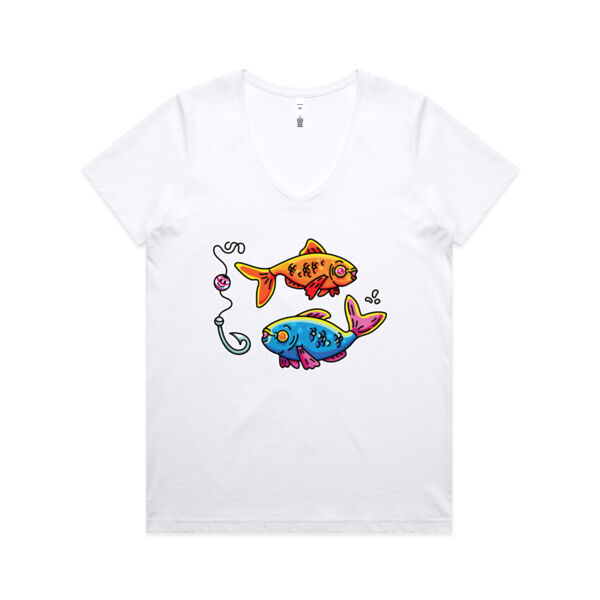 Happy to Sea you! - AS Colour - Women's Maple V Neck Tee Thumbnail