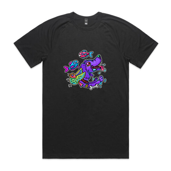 Purple Paw n Friends - AS Colour - Staple Active Blend Tee Thumbnail
