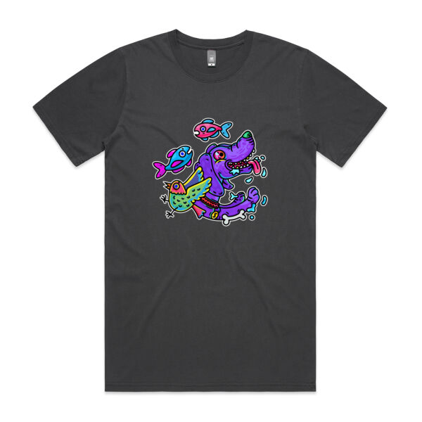Purple Paw n Friends - AS Colour - Faded Tee Thumbnail