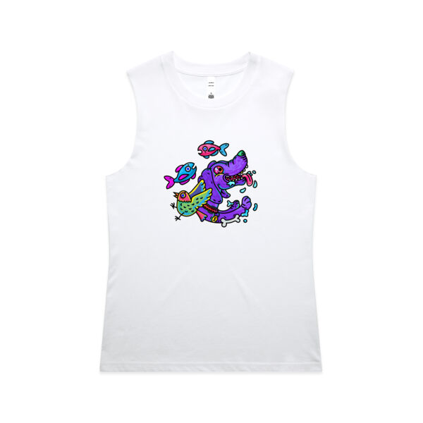 Purple Paw n Friends - AS Colour - Women's Maple Tank Thumbnail