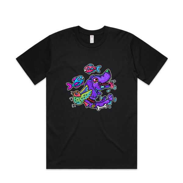 Purple Paw n Friends - AS Colour - Mens Classic Minus Tee Thumbnail
