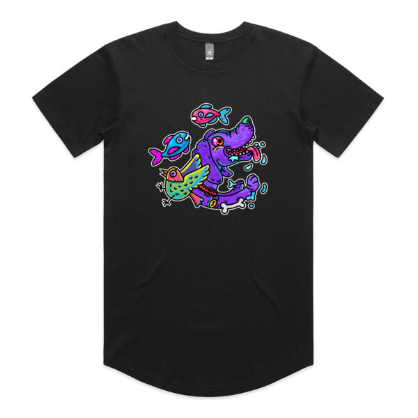 Purple Paw n Friends - AS Colour - Staple Curve Tee Thumbnail