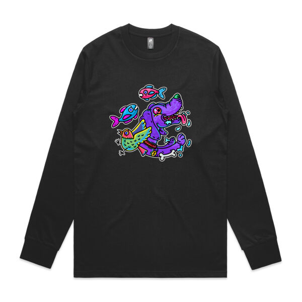 Purple Paw n Friends - AS Colour - Classic L/S Tee Thumbnail