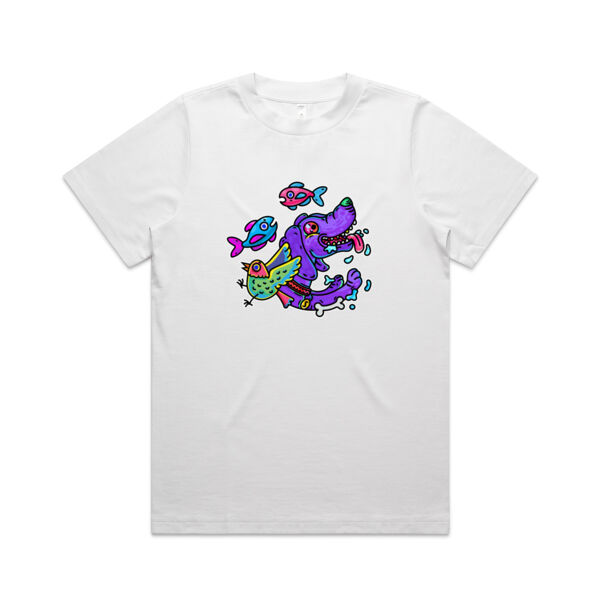 Purple Paw n Friends - AS Colour - Women's Heavy Tee Thumbnail