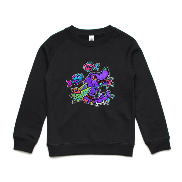 Purple Paw n Friends - AS Colour - Youth Supply Crew Sweatshirt Thumbnail