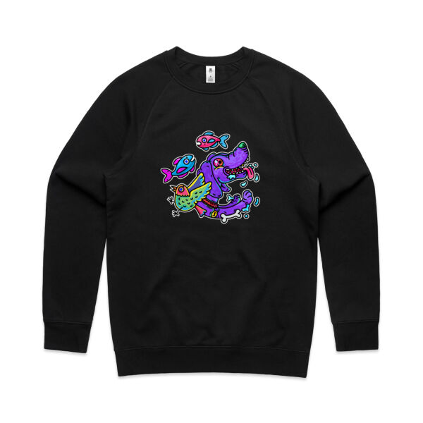 Purple Paw n Friends - AS Colour - Men's Supply Crew Sweatshirt Thumbnail