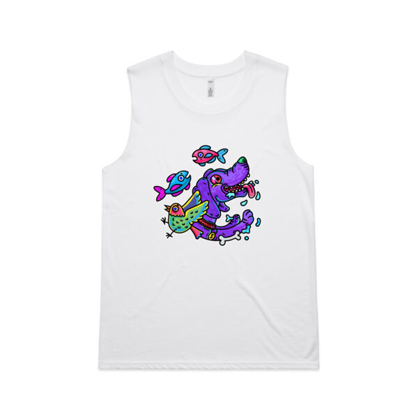 Purple Paw n Friends - AS Colour - Women's Upside Tank Thumbnail
