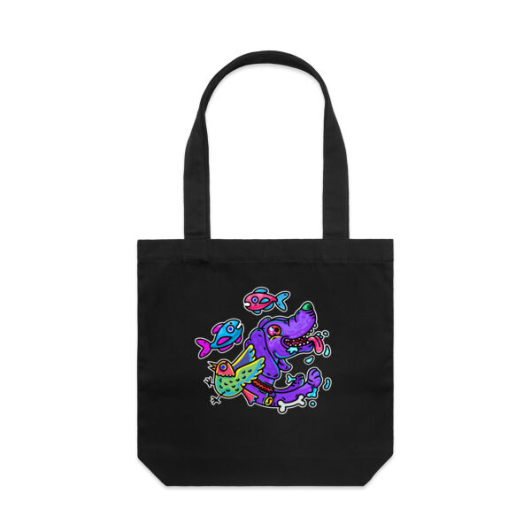 Purple Paw n Friends - AS Colour - Canvas Tote 'Carrie' Bag  Thumbnail