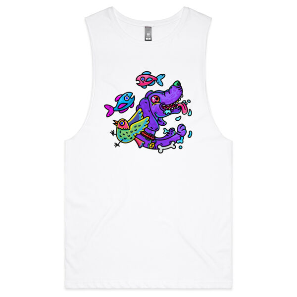 Purple Paw n Friends - AS Colour - Barnard Tank Top - Muscle Tee Thumbnail