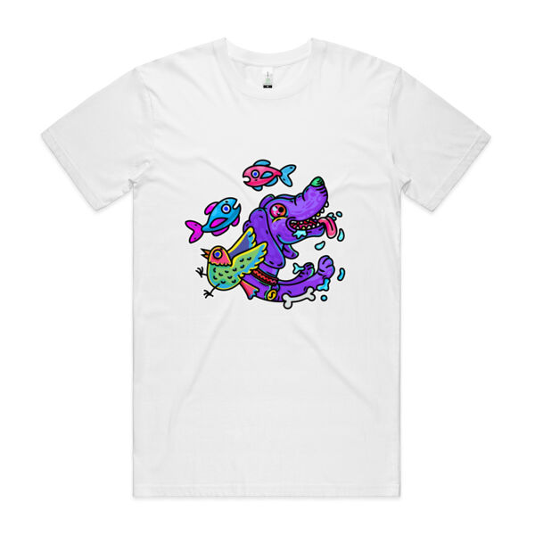 Purple Paw n Friends - AS Colour - Organic Staple Tee Thumbnail