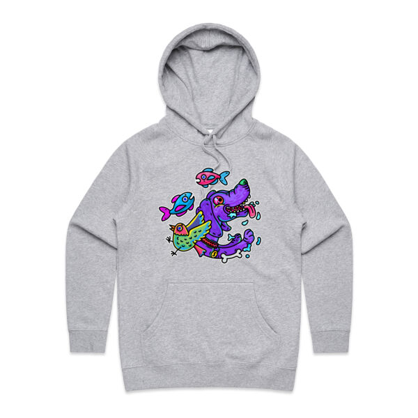 Purple Paw n Friends - AS Colour - Women's Supply Hood Thumbnail