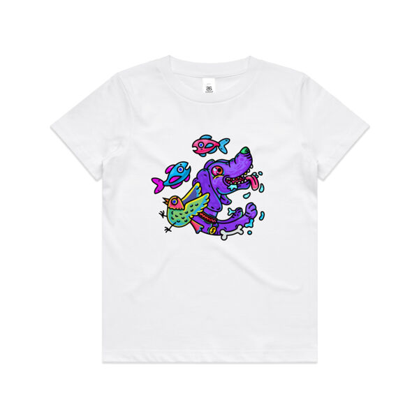Purple Paw n Friends - AS Colour - Kids Youth Tee Thumbnail