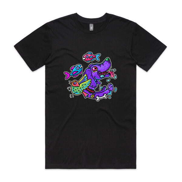 Purple Paw n Friends - AS Colour - Staple Tee Thumbnail