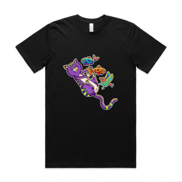 Purple Cat - Revamped - Version 2 - Catastrophic Pets Frenzy - AS Colour - Organic Classic Tee Thumbnail