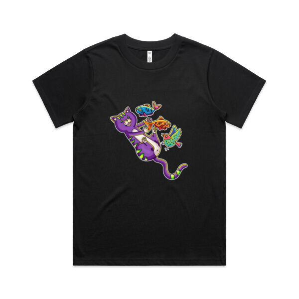 Purple Cat - Revamped - Version 2 - Catastrophic Pets Frenzy - AS Colour - Women's Classic Tee Thumbnail