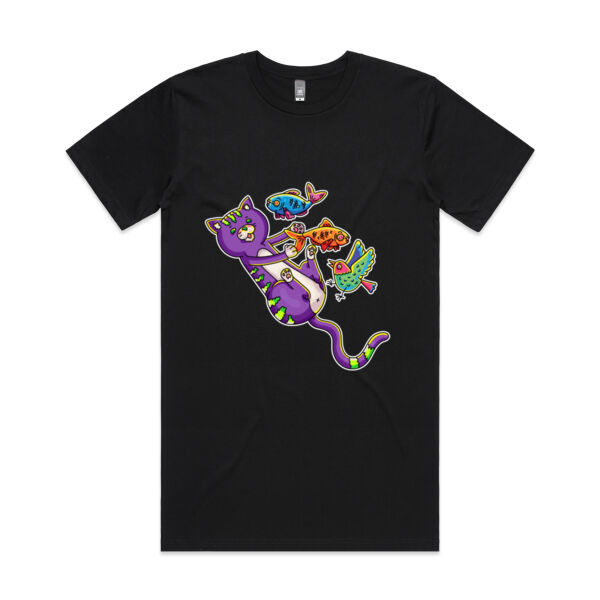 Purple Cat - Revamped - Version 2 - Catastrophic Pets Frenzy - AS Colour - Tall Tee Thumbnail