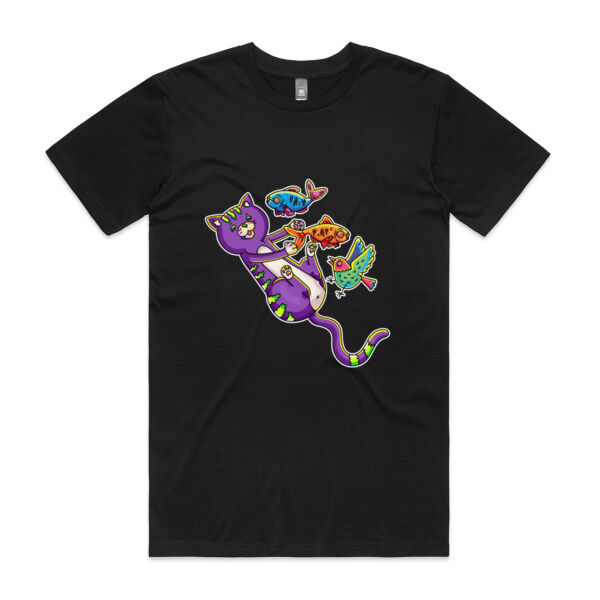 Purple Cat - Revamped - Version 2 - Catastrophic Pets Frenzy - AS Colour - Staple Tee Thumbnail