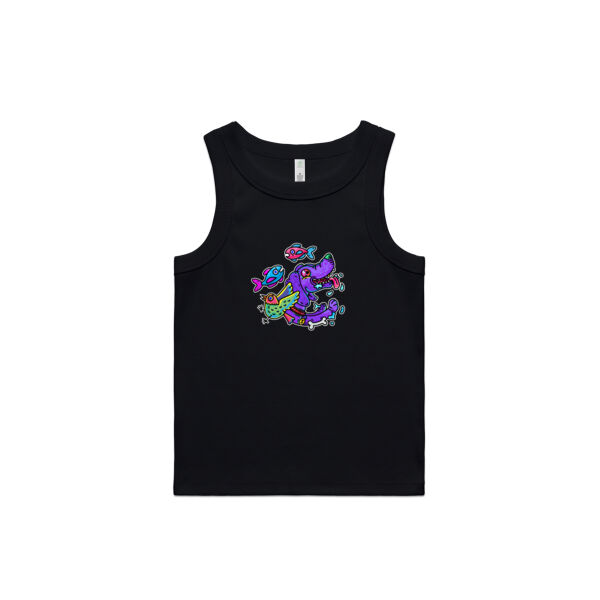 Purple Paw n Friends - AS Colour - Wo's Organic Rib Tank Thumbnail