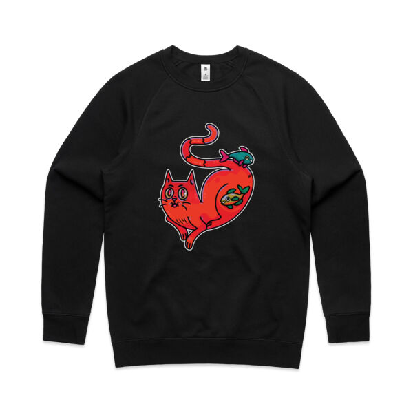 Purrfect Friendships - V2 - AS Colour - Men's Supply Crew Sweatshirt Thumbnail