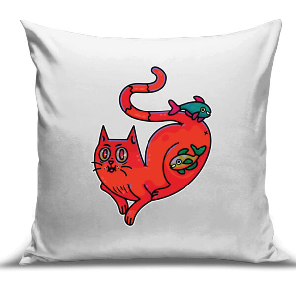 Purrfect Friendships - V2 - Cushion Cover - 100% Linen Thumbnail