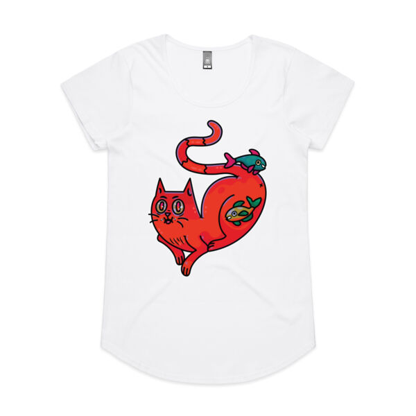Purrfect Friendships - V2 - AS Colour - Women's 'Mali' Scoop Tee Thumbnail