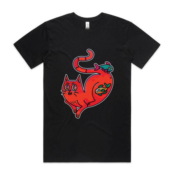 Purrfect Friendships - V2 - AS Colour - Organic Staple Tee Thumbnail