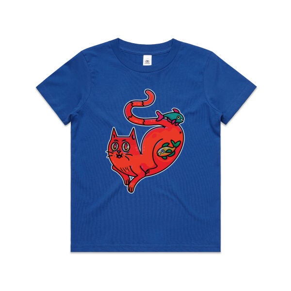 Purrfect Friendships - V2 - AS Colour - Kids Youth Tee Thumbnail