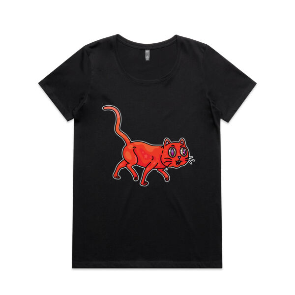 Derp City, Population Kitty! - AS Colour - Women's Maple Scoop Tee Thumbnail