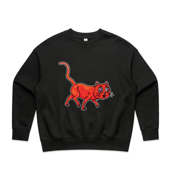 Derp City, Population Kitty! - AS Colour - Wo's Heavy Crew Thumbnail