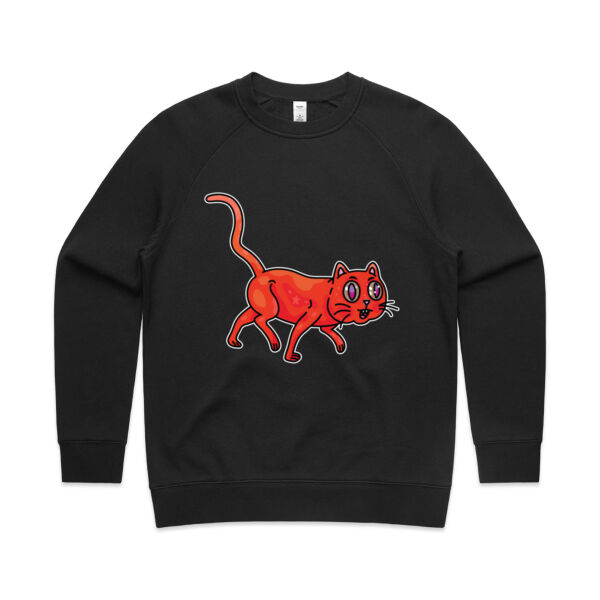 Derp City, Population Kitty! - AS Colour - Women's Supply Crew Thumbnail