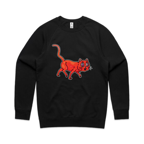 Derp City, Population Kitty! - AS Colour - Men's Supply Crew Sweatshirt Thumbnail