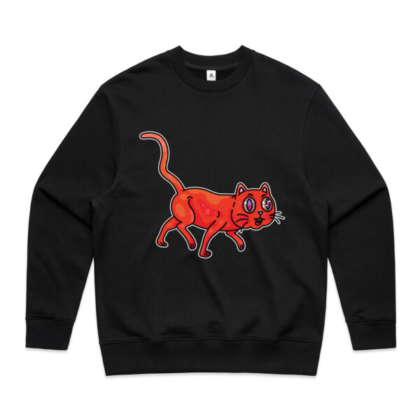 Derp City, Population Kitty! - AS Colour - Men's Heavy Crew Thumbnail