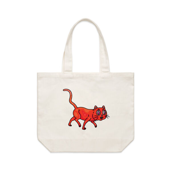 Derp City, Population Kitty! - AS Colour Shoulder Tote Bag Thumbnail