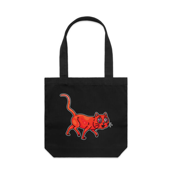 Derp City, Population Kitty! - AS Colour - Canvas Tote 'Carrie' Bag  Thumbnail