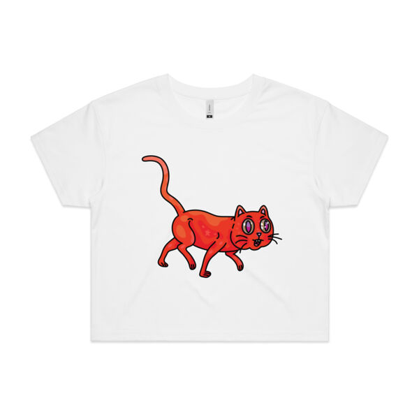 Derp City, Population Kitty! - AS Colour - Women's Crop Tee Thumbnail