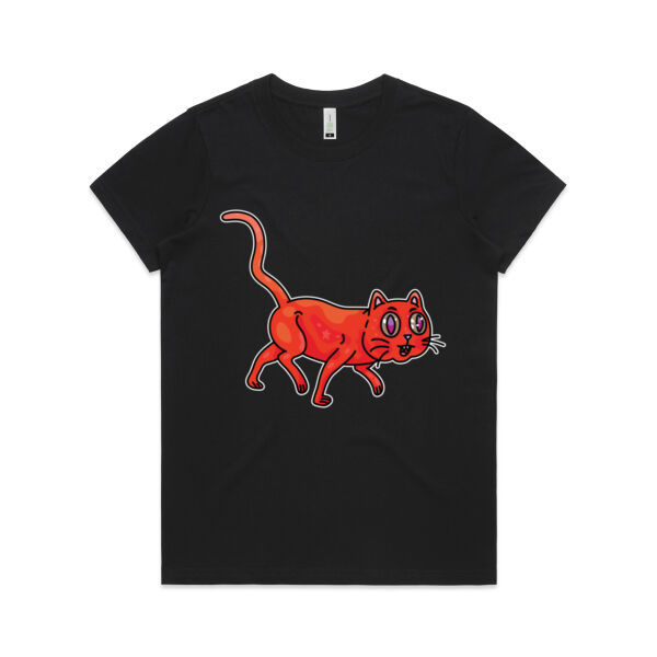 Derp City, Population Kitty! - AS Colour - Organic Women's  Maple Tee Thumbnail