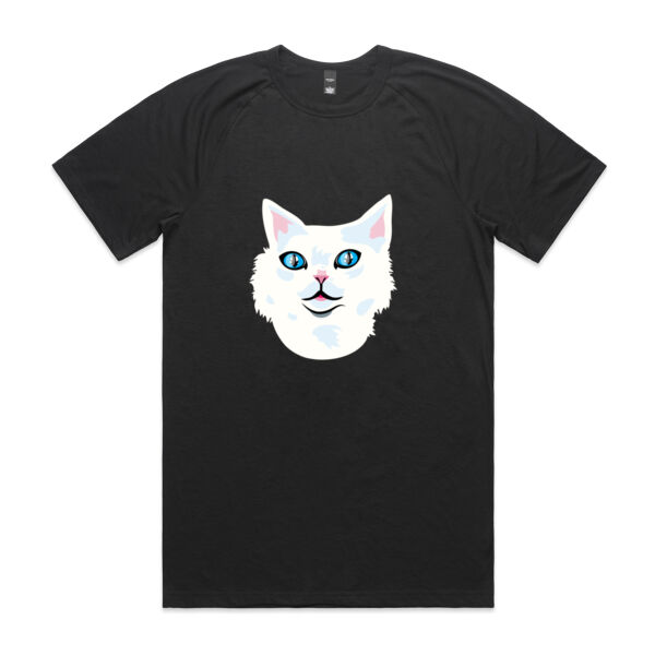 Snowy Cat - AS Colour - Staple Active Blend Tee Thumbnail