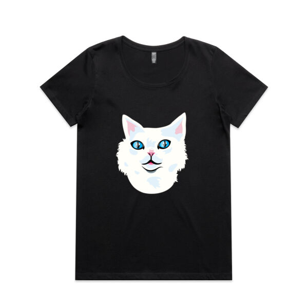 Snowy Cat - AS Colour - Women's Maple Scoop Tee Thumbnail