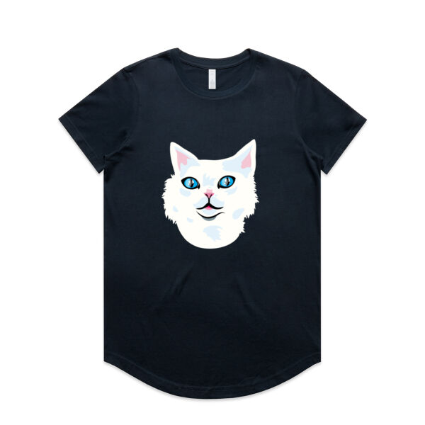 Snowy Cat - AS Colour - Women's Maple Curve Tee Thumbnail