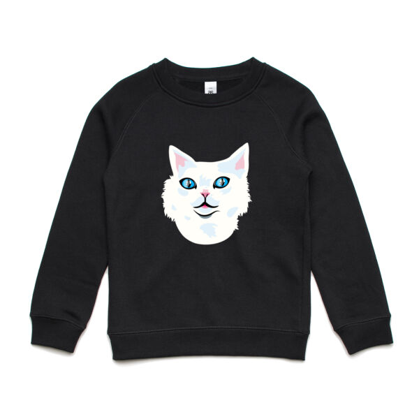 Snowy Cat - AS Colour - Youth Supply Crew Sweatshirt Thumbnail